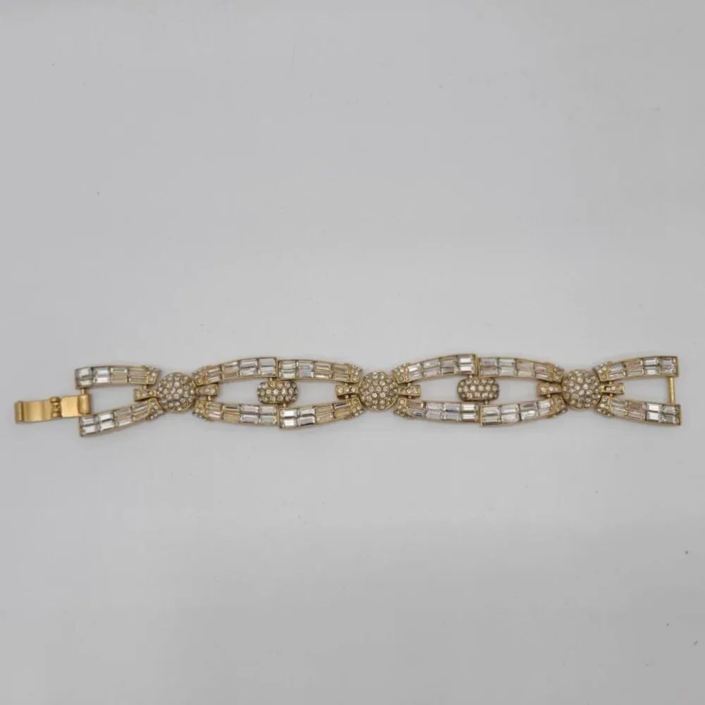J Crew Gorgeous Clear Crystal Bracelet NWOT!